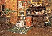 William Merritt Chase In the Studio oil painting on canvas